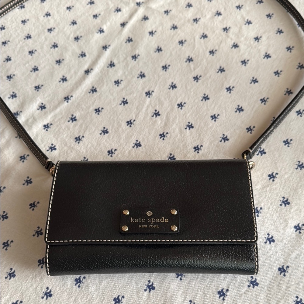 Kate Spade Black Leather Crossbody Bag